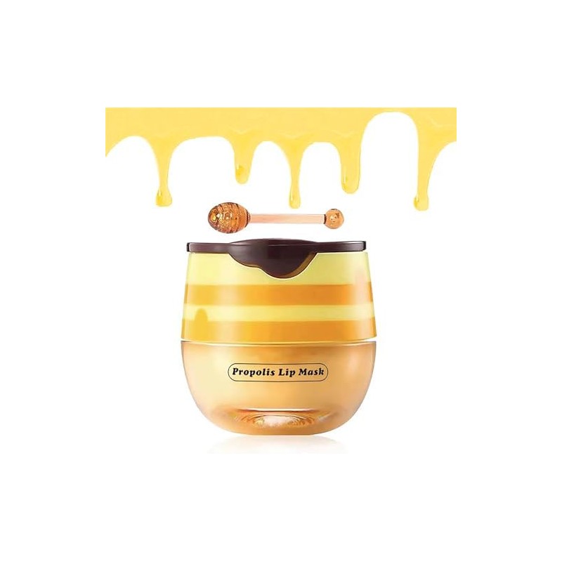 Bálsamo labial de miel, mascarilla hidratante nutritiva para labios con