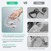 GLACIAIRE Portable Hands-Free Neck Fan for Travel: Foldable Bladeless Personal