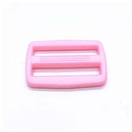 GreatRise Pack of 50 Colourful Tri Glide Sliders Plastic Ladder Buckle Adjustment Slider Regulator Tri Glide Slider Plastic Ladder Lock Buckle for Strap Closure Backpack Strap Pink 20 mm