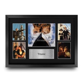 HWC Trading Titanic Gifts Printed Signed Autograph Display Display for Fans of Movie Memorabilia - A3 Framed