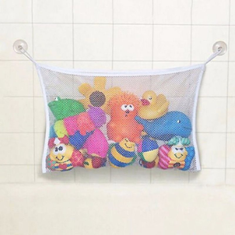 Bath Toy Organizer Bathtub Mesh Net Baby Toy Storage Bin