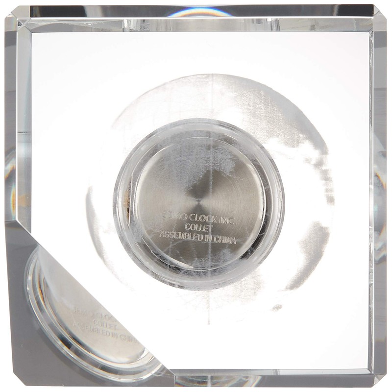 Narumi GW1000-11055 Glass Works 3D Earth Cube Clock, 2.6 inches