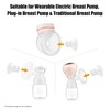 Domary 3PCS Breast Milk Pump Flange Inserts Breast Converter Practical