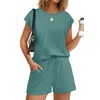 WIHOLL Womens Two piece Sets Summer Outfits 2025 Loungewear Matching