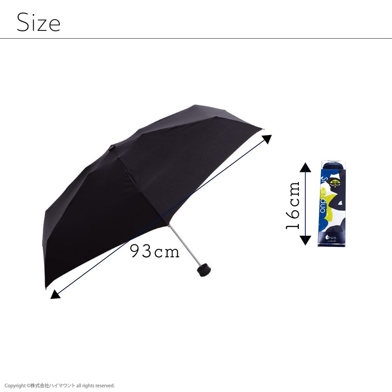 HUS. Smart Duo Paint Flower Folding Umbrella, For Rain or