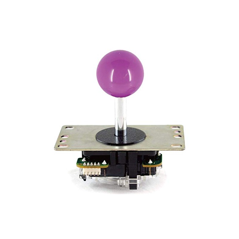 SANWA JLF-TP-8YT Arcade Joystick (Purple Ball Top) - Premium, High