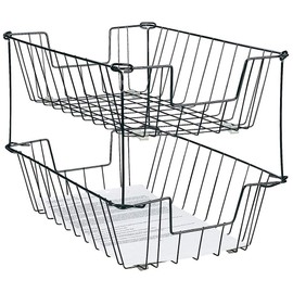 Brenton Studio Deep Legal-Size Wire Desk Tray, Black, 03932