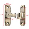 INIRET 2 Packs Barn Door Latches,90/180 Degree Gate Lock,Zinc Alloy