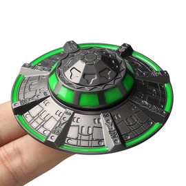 UFO Fidget Spinner for Kids 5 6 7 8 9 10+Years Old Boys, Alien Miniature Finger Spinner for Boys Age 4-12, Spinning Top Desk Toy, EDC Office Stress Relief Gift for Adults