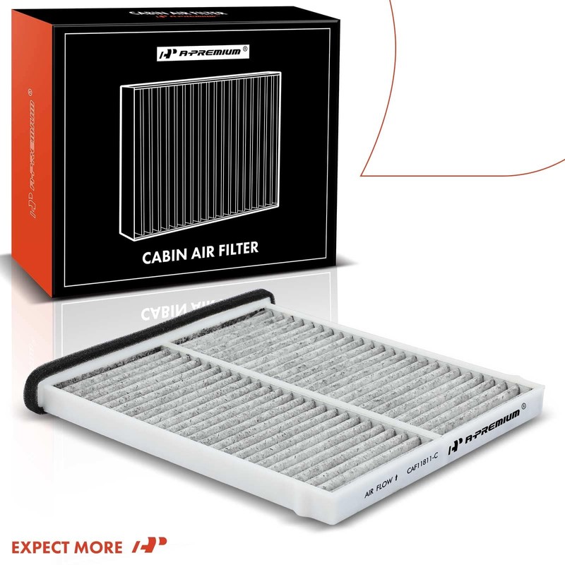 A-Premium - Filtro de aire de cabina de 2 piezas