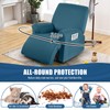 TAOCOCO Recliner Chair Covers Stretch Polyester Fabric 3-Piece for Large