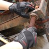 HANDLANDY Heavy Duty Work Gloves Men, Touchscreen TPR Impact Reducing