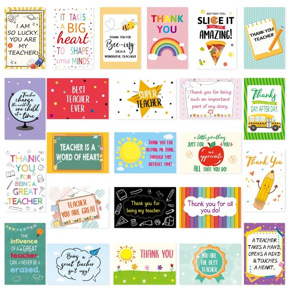 Thank You Cards for Teacher Appreciation Greeting Card for A