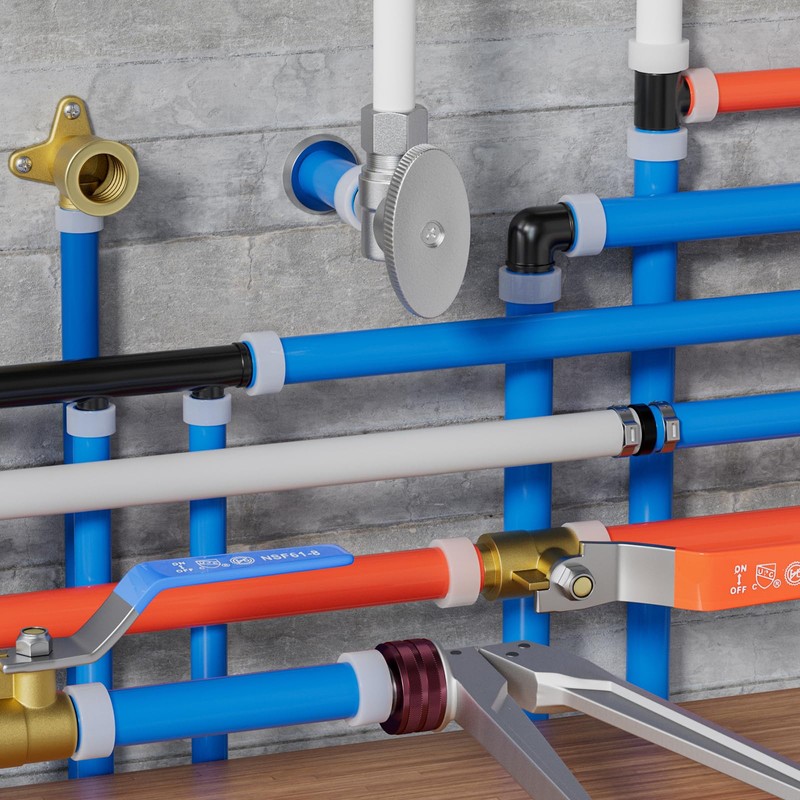 2-Pack EFIELD Poly PPSU Pex-A Expansion Fitting 2" X 2"