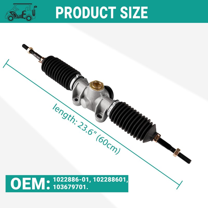 DRIVE UP Golf Cart Steering Gear Box Assembly, Club Car