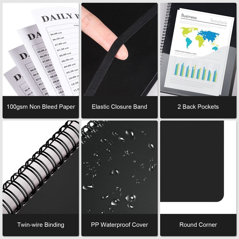 Asten Planner Undated, Asten Daily Planner Agenda with To Do