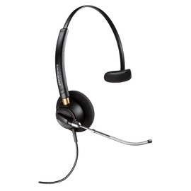 Plantronics EncorePro HW510 Monaural Voice Tube Headset, Black