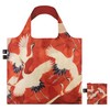LOQI WH.CR.R Women's White Crane and Red Crane Eco Bag