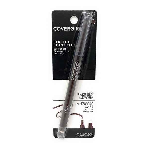 CoverGirl Perfect Point Plus Eyeliner, Espresso (W) 210, 0.008 - Ounce Packages (Pack of 2)