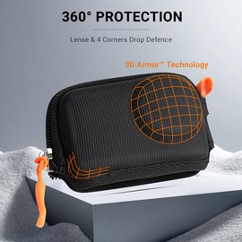 CYNOVA Black Mini Camera Bag for DJI ACTION 5 Pro, Osmo ACTION 4 Storage Case for DJI Osmo ACTION 5 Pro Cover Shockproof DJI ACTION 5 Pro Accessories, Black