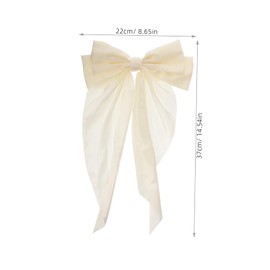 Healeved 2pcs Elegant Big Bow Hair Clips for Women and Teens Spring Barrettes Pink for Parties and Daily Wear Stylish Hair Accessories