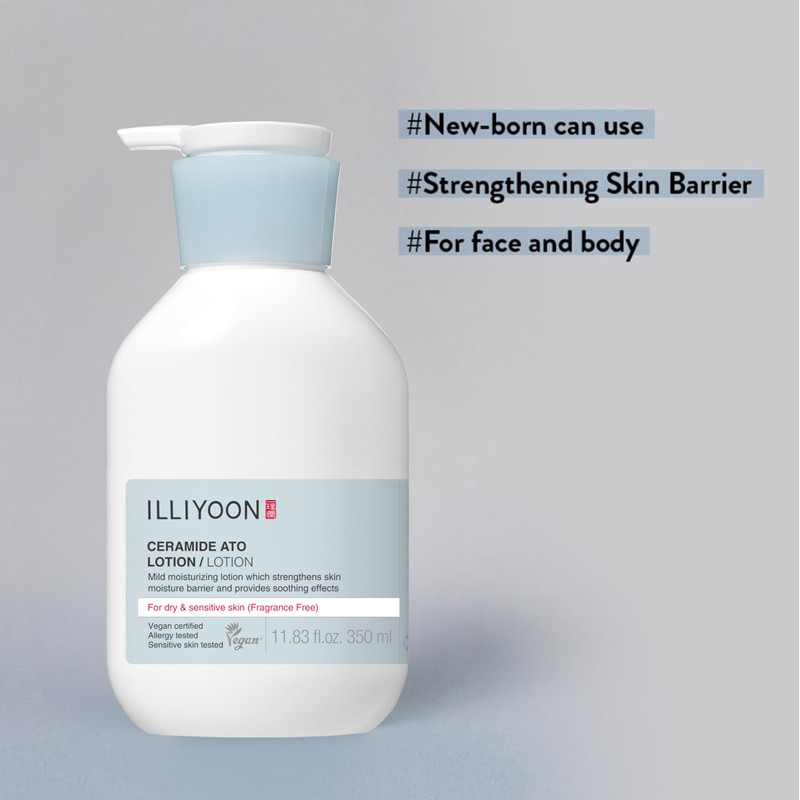 Illiyoon Ceramide Ato Lotion | Lightweight Moisturizer for Dry &