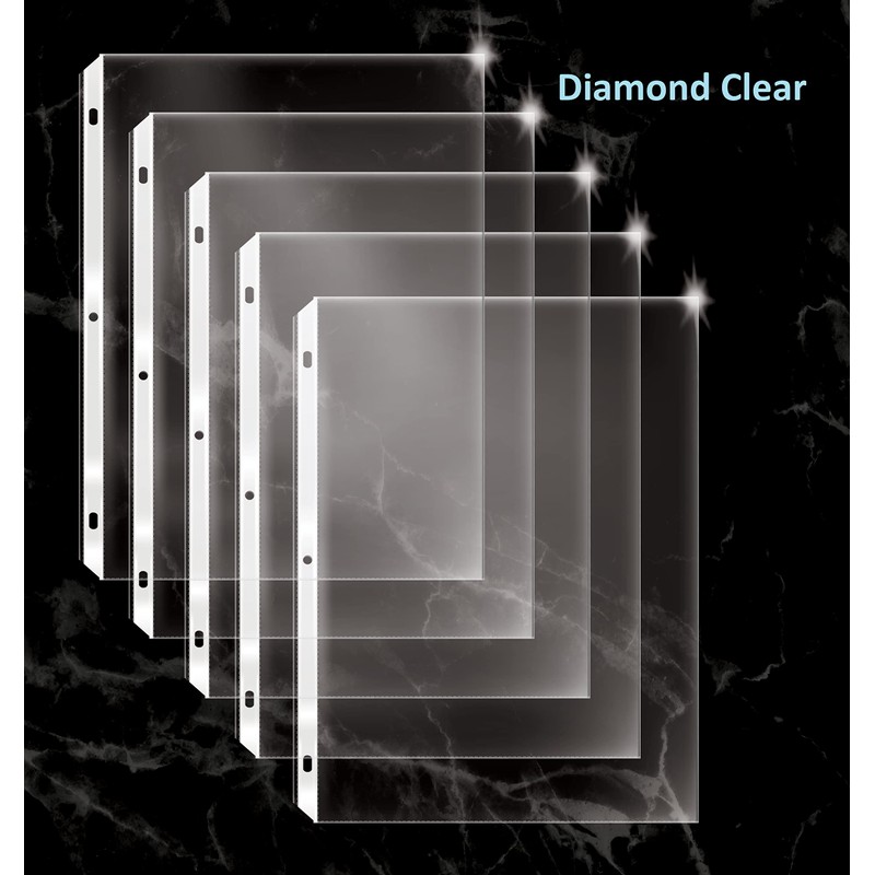 GOLD SEAL 200 Count Diamond Clear Extra Heavyweight Sheet Protectors,
