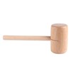 Wooden Mallet Round Head Lightweight Solid Beech Wood Hammer for