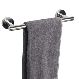 TocTen Bath Towel Bar - Thicken SUS304 Stainless Steel Bathroom Towel Holder, Towel Rod for Bathroom Heavy Duty Wall Mounted Towel Rack Hanger (12IN, Chrome)