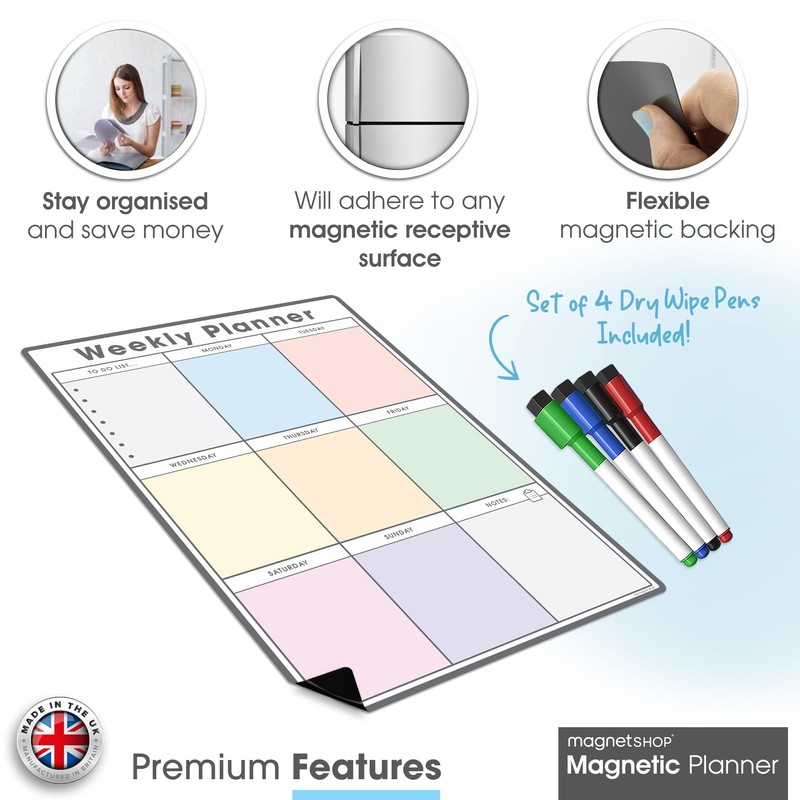 TMS Magnetic A4 To Do List and Weekly Planner |