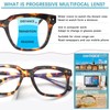 BONCAMOR Progressive Multifocus Reading Glasses for Women Men 4 Pack