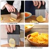 Yeenano Potato Cutter,2 Pcs Potato Chipper Chip Cutter,Potatos Crinkle Onion