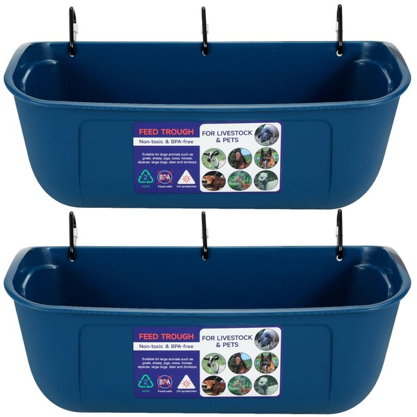 Goovilla Goovilla Large Feed Trough, Hanging or Screw-in Fence Feeder