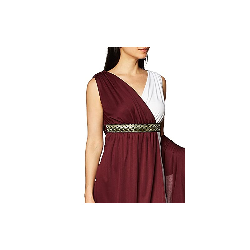 Roman Empress Costume X-Large Maroon,White