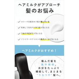 Hair Theory Lab® Hair Theory Lab® Hair Milk Serum, Non-Rinsing Hair Serum, Collagen, Hair Care, Ceramide, Hyaluronic Acid, Moisturizing, Refreshing, Improve Hair Quality, Heat Protection, Cuticle, 3.4