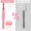 8 mm Crochet Hook, Aluminum Soft Grip Rubber Handle Needles