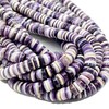ABCGEMS 2-Tone Lavender Wampum Shell Beads - Atlantic Coast of