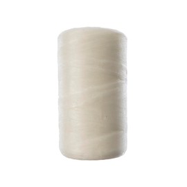 Gudebrod Sinew 8oz 900ft (300yd) White 5ply, 70lb Test | Artificial Sinew for Beading | Wax String | Waxed Thread | Heavy Duty Thread for Crafting | Made in USA