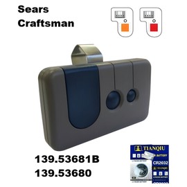 Craftsman Sears Replacement Garage Door Opener Visor Remote For Red Learn Button