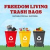 Freedom Living Biodegradable Trash Bags 13 Gallon 48 Count Heavy