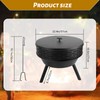 3-in-1 Fire Pit with Grill & Lid, 23" Outdoor Fire