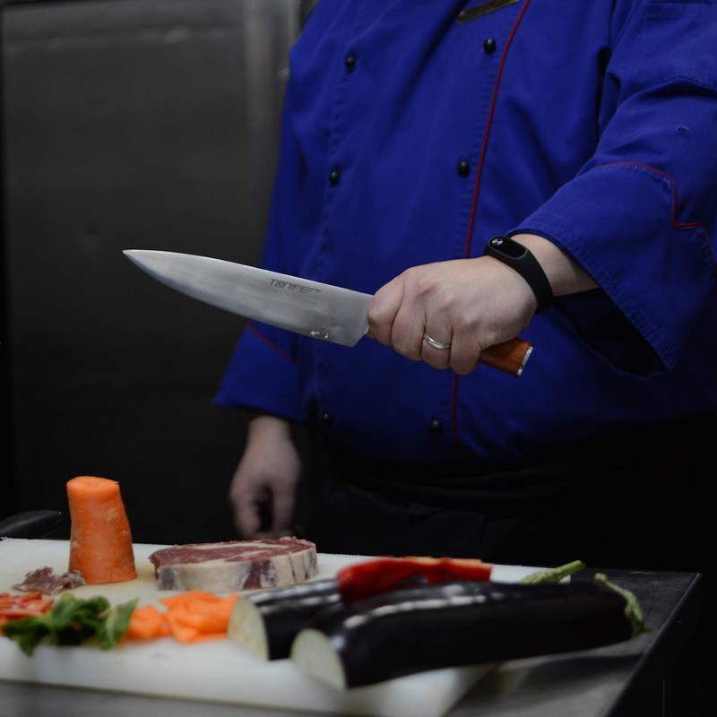Tonife 8-Inch Chef Knife with 7Cr17MoV High Carbon Stainless Steel