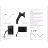 Poppin Swing Double Monitor Arm