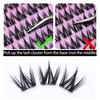 Sultrya Lash Clusters DIY Eyelash Extensions Spiky Cluster 100pcs C