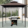 Easylee Grill Gazebo Shelter Replacement Canopy 5'x8' Double Tiered BBQ