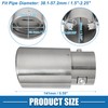 X AUTOHAUX Car Exhaust Tip Pipe 1.5" - 2.25" Exhaust