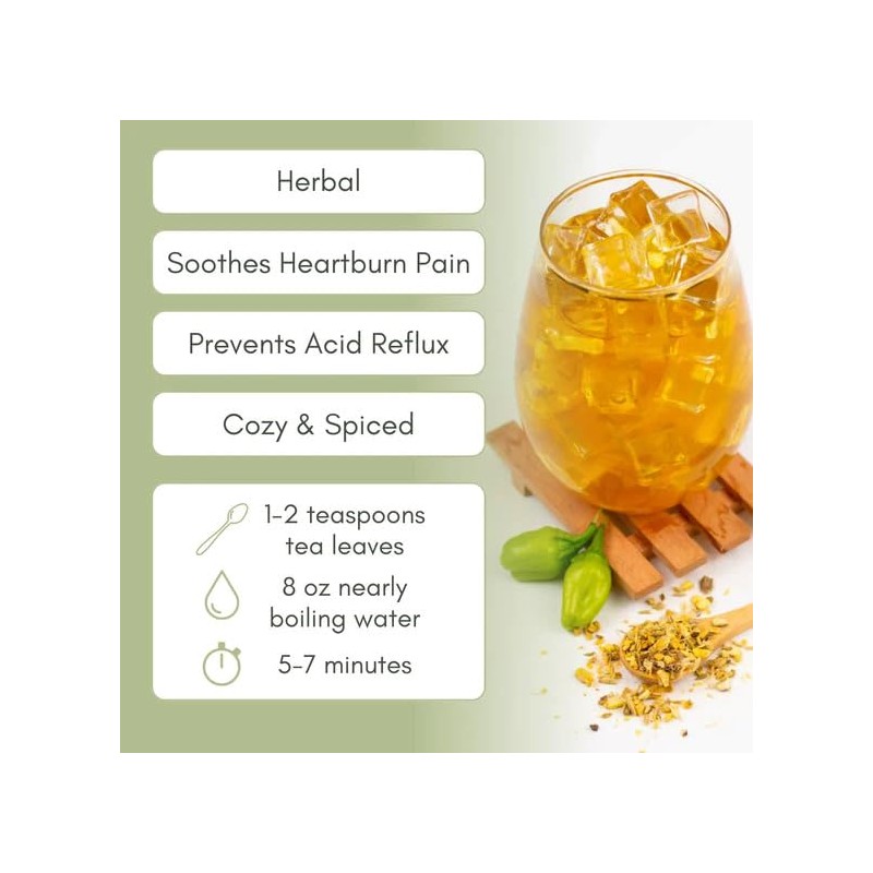 Organic Heartburn Relief Loose Leaf Tea - 2oz Bag (Approx.