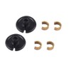 NIKA ARCHERY Kisser Button with Anchor Clips – Pack of