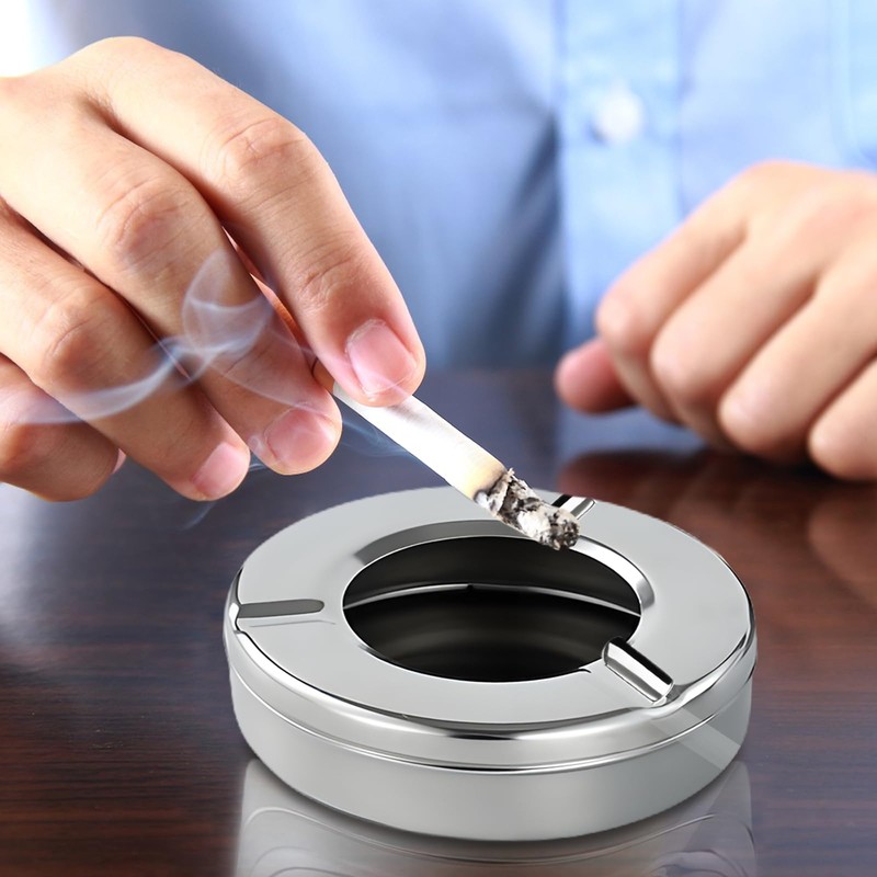 SI SEN 6 x Ashtrays for Outdoors, Removable Ashtray with