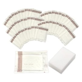 Hotel Amenity Body Sponge, Disposable x 50 Pieces (Made in Japan/Luxury Hotel Purveyor/Individual Packaging) Commercial Sponge, Made in Japan, Large Capacity (Set of 50)